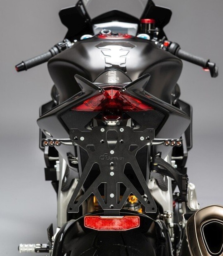 Portatarga Regolabile LighTech in Nero per Aprilia RSV 4 1000 (09-20), Tuono V4 1000 (11-14)