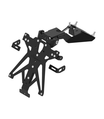 Verstelbare Kentekenplaathouder LighTech in Zwart voor Aprilia RSV 4 1100 (25), Tuono V4 1100 (25)