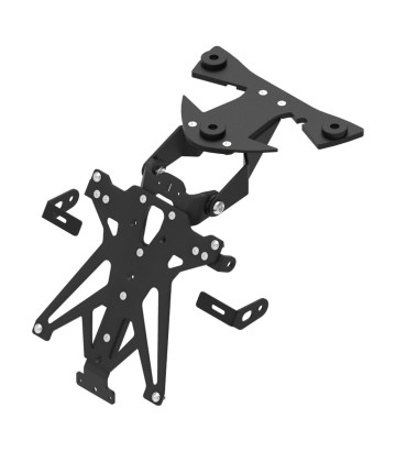 Suporte de Matrícula Regulável LighTech com Suporte de Piscas Racing em Preto para BMW HP4 (09-18), S 1000 R (14-19), S 1000 RR