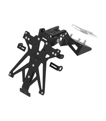 LighTech Adjustable Licence Plate Holder in Black for CFMOTO SR 450 (23-24)