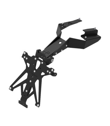 Support de Plaque Réglable LighTech avec Support de Clignotants Racing en Noir pour Fantic Caballero 125/250/500 (19-24)