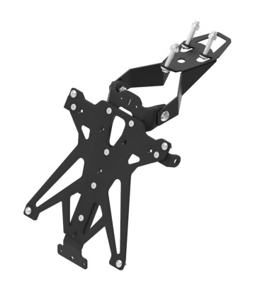 Verstellbarer Kennzeichenhalter LighTech mit Halterung für Racing-Blinker in Schwarz für Honda CBR 1000 RR (10-16)