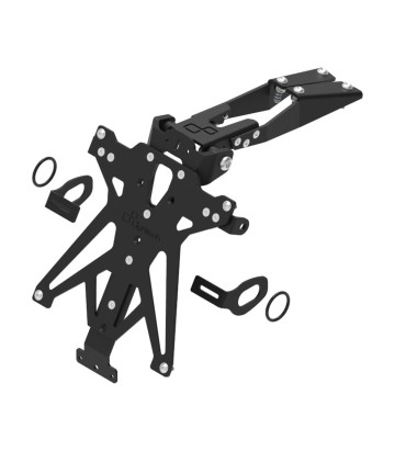 LighTech Adjustable Licence Plate Holder in Black for Honda CBR 500 R (17-24)