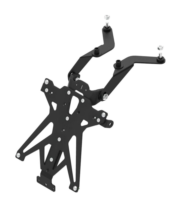 Portamatrículas Regulable LighTech en Negro para Kawasaki Z 1000 (07-09), Z 750 (07-12)