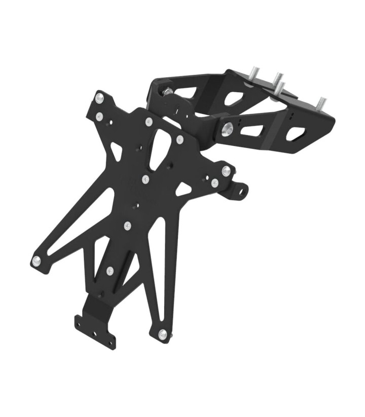 LighTech Adjustable Licence Plate Holder in Black for Kawasaki ZX 10 R (16-20)