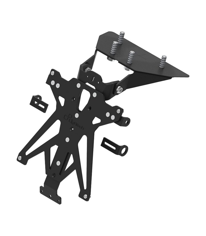Support de Plaque Réglable LighTech en Noir pour Moto Morini X-Cape 650 (22-24)