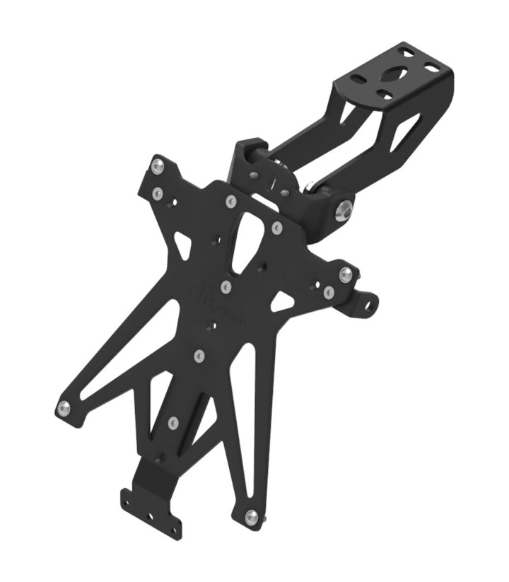 Suporte de Matrícula Regulável LighTech em Preto para MV Agusta F3 675/800 (12-18)