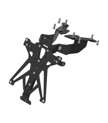 Portatarga Regolabile LighTech in Nero per Suzuki SV 650 (16-24)