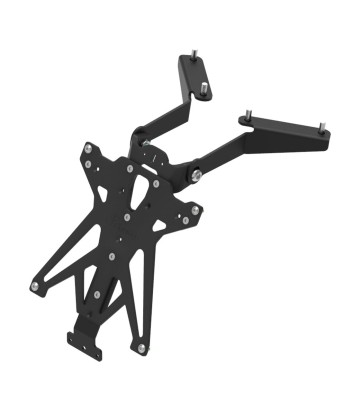 Verstellbarer Kennzeichenhalter LighTech in Schwarz für Yamaha TMAX 530 (12-16)