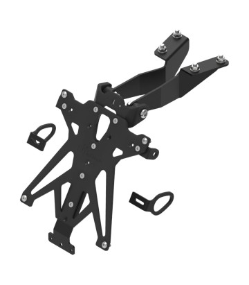 Verstelbare Kentekenplaathouder LighTech in Zwart voor Yamaha MT 09 (13-16)