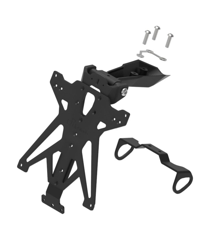 Portamatrículas Regulable LighTech en Negro para Yamaha YZF R1 (15-25)