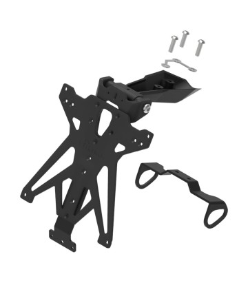 Verstellbarer Kennzeichenhalter LighTech in Schwarz für Yamaha YZF R1 (15-25)