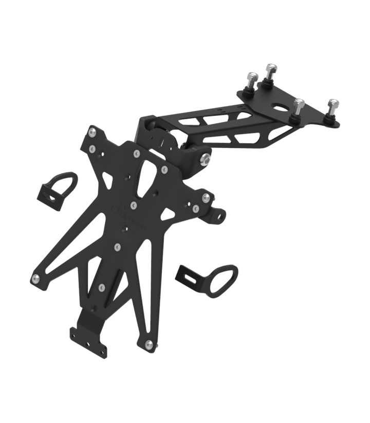 Verstelbare Kentekenplaathouder LighTech in Zwart voor Yamaha MT 09 Tracer (13-20)