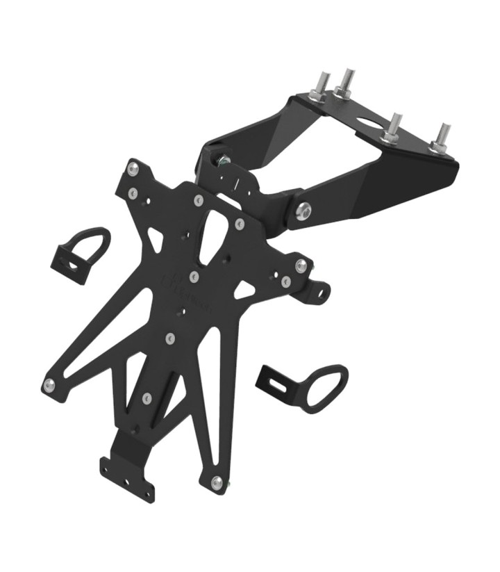 Portamatrículas Regulable LighTech en Negro para Yamaha MT 10 (16-22)