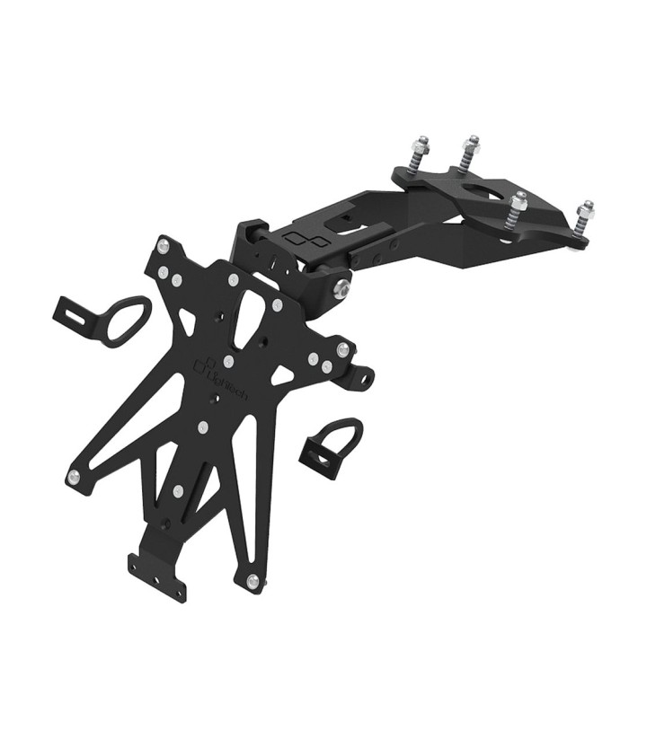Verstellbarer Kennzeichenhalter LighTech in Schwarz für Yamaha MT 09 (21-24)