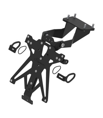 Suporte de Matrícula Regulável LighTech em Preto para Yamaha R7 (22-24)