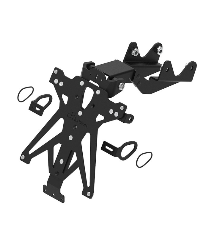 Verstellbarer Kennzeichenhalter LighTech in Schwarz für Yamaha R9 (25)