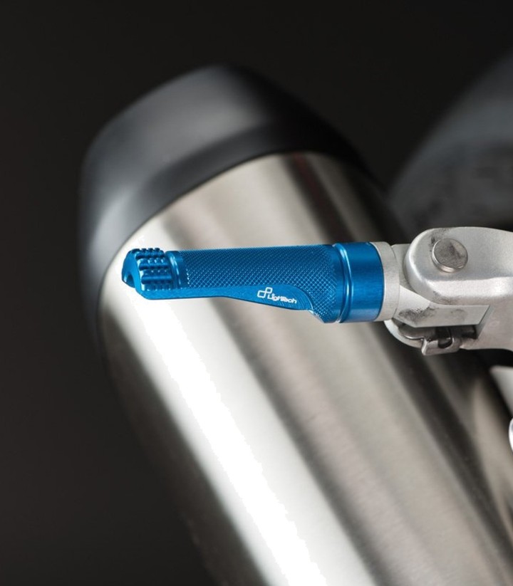 LighTech Footpegs Pair in Cobalt Blue