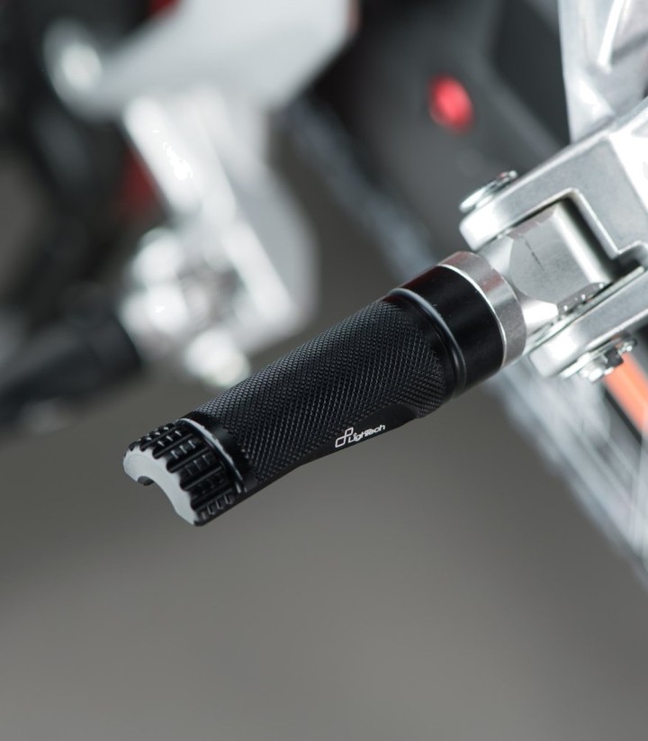 LighTech Footpegs Pair in Black