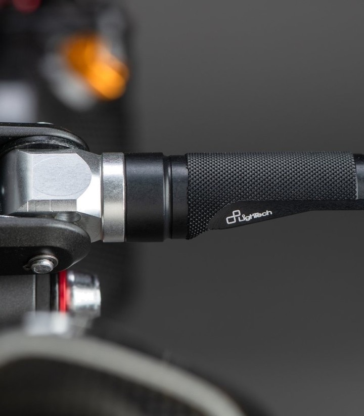 LighTech Fixed Rearset Plate 75 mm (M8) in Black