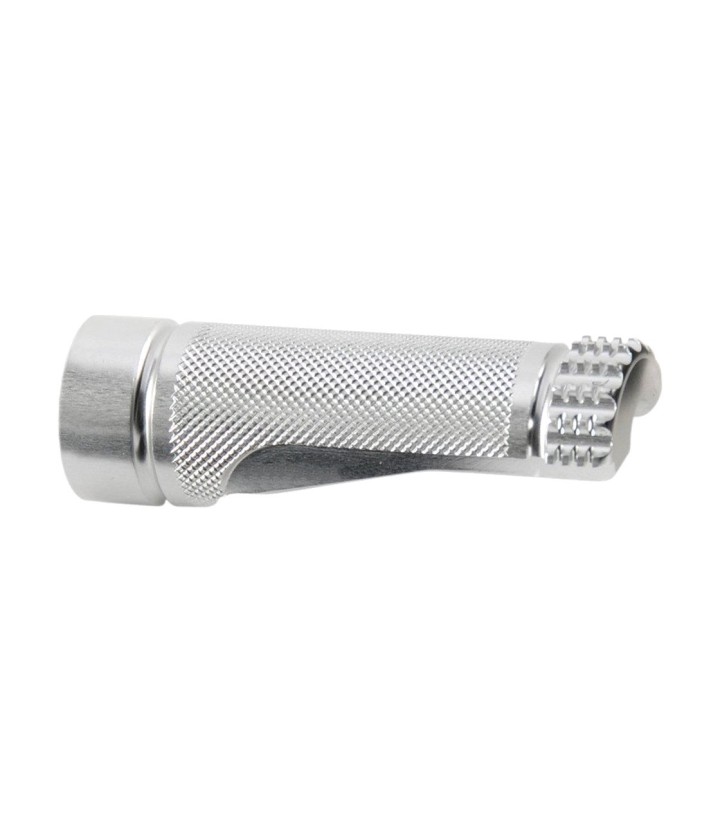 LighTech Halteplatte für starre Fußraste, 75 mm (M8), in Silber