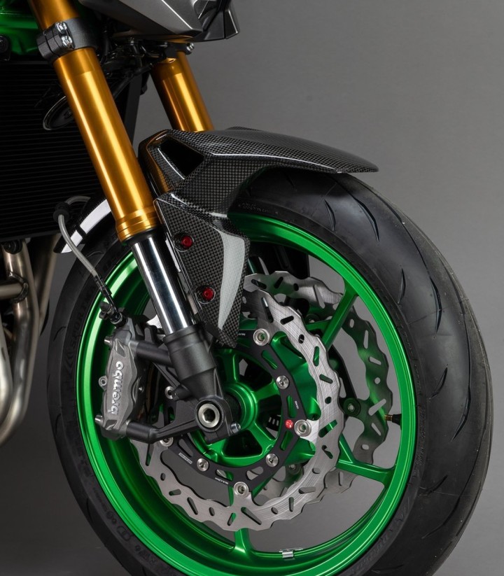Voorspatbord van carbon LighTech voor Kawasaki Z 900 (17-25)