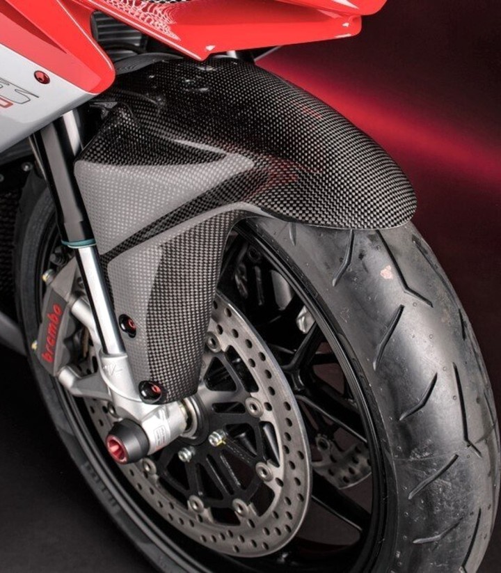 Garde-boue avant en carbone LighTech pour MV Agusta Brutale 675 (12-16), F3 675/800 (12-16), Rivale 800 (14-16)