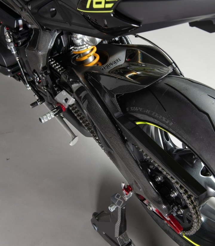 Parafango posteriore in carbonio LighTech per Triumph Street Triple 765 (17-25)