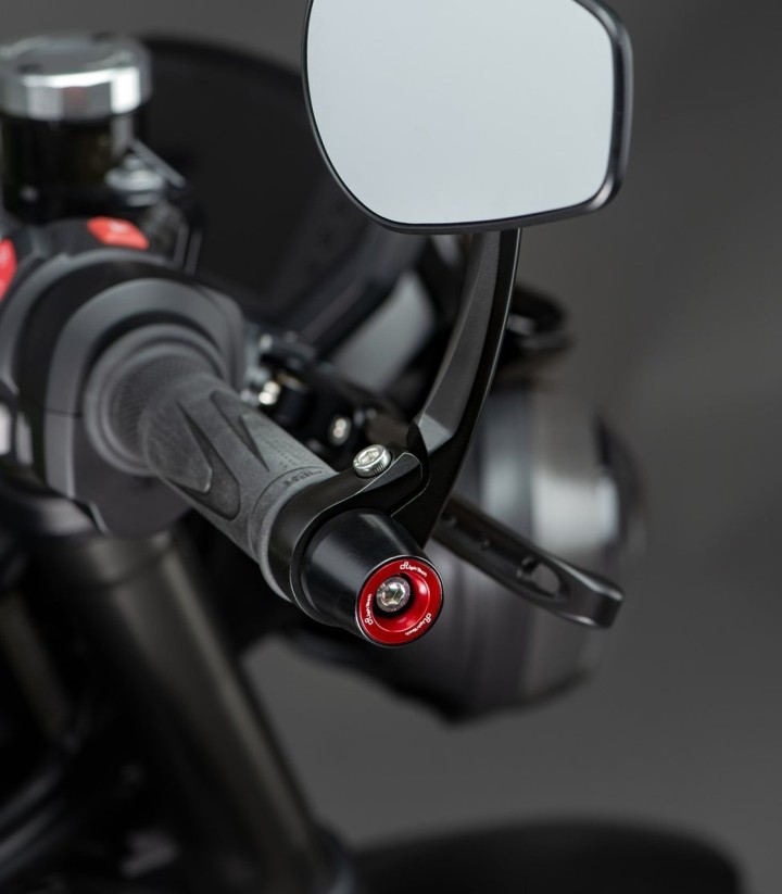 Stuureindgewichten LighTech serie 200 in rood voor diverse modellen van Triumph en Yamaha