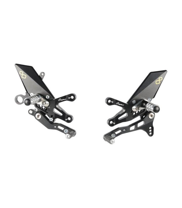 Estriberas Regulables LighTech para Aprilia RSV 4 1000 (09-17), Tuono V4 1000 (11-14)/1100 (15-17)