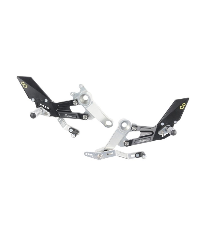 Verstellbare Fußrastenanlage LighTech für Aprilia RS 660 (20-25), Tuono 660 (20-25)