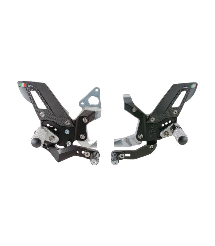 Pedane Regolabili LighTech per Ducati 1199/1299/899 Panigale (12-17), 959 Panigale (16-20), Panigale 955 V2 (20-24)