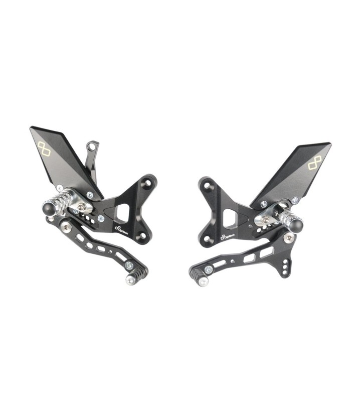 Verstelbare Voetsteunen LighTech voor Kawasaki ZX 10 R (11-15)