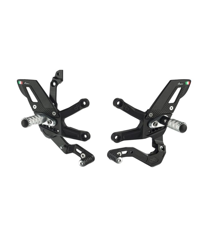 Pedane Regolabili LighTech con Cambio Rovesciato per Kawasaki ZX 10 R (21-25)