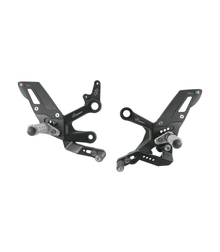 Verstellbare Fußrastenanlage LighTech für KTM Duke 790 (18-25), Duke 890 (20-25)