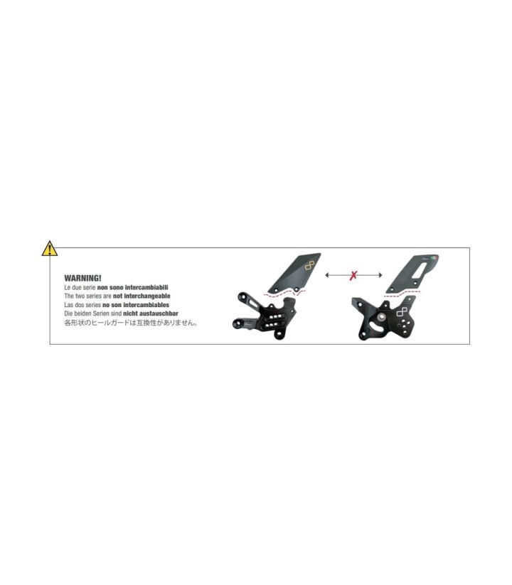 Verstelbare Voetsteunen LighTech voor Yamaha YZF R3 (15-25)