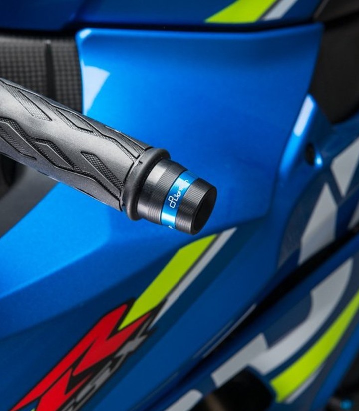 Contrappesi manubrio LighTech serie 300 in blu cobalto per Suzuki GSX-R 1000 (17-21)