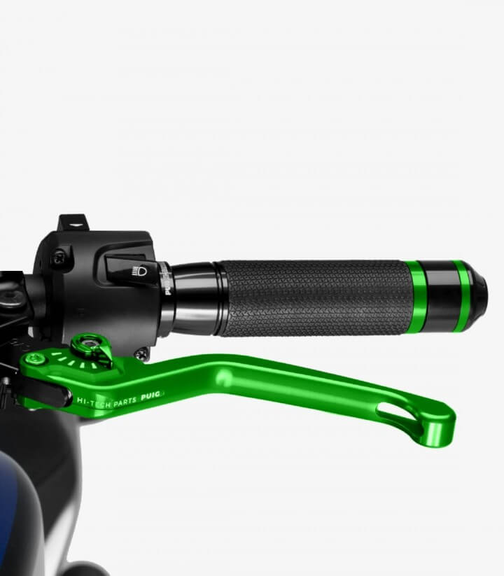 Puig Green Brake and Clutch levers model Unfoldable 3.0