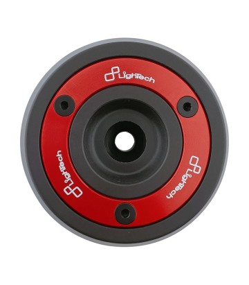 Protezioni perno ruota LighTech posteriori in rosso per diversi modelli Ducati