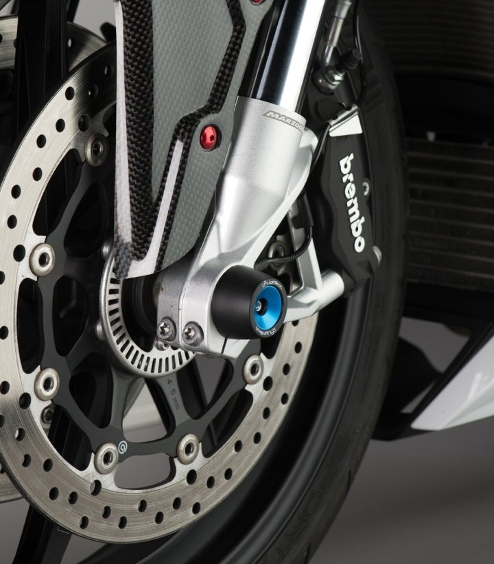 LighTech Achsprotektoren für Vorder- und Hinterachse in Kobaltblau für BMW S 1000 R (14-24), S 1000 RR (09-25)