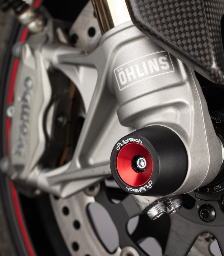 Protectores de Eje LighTech Delanteros en Rojo para varios modelos de Ducati