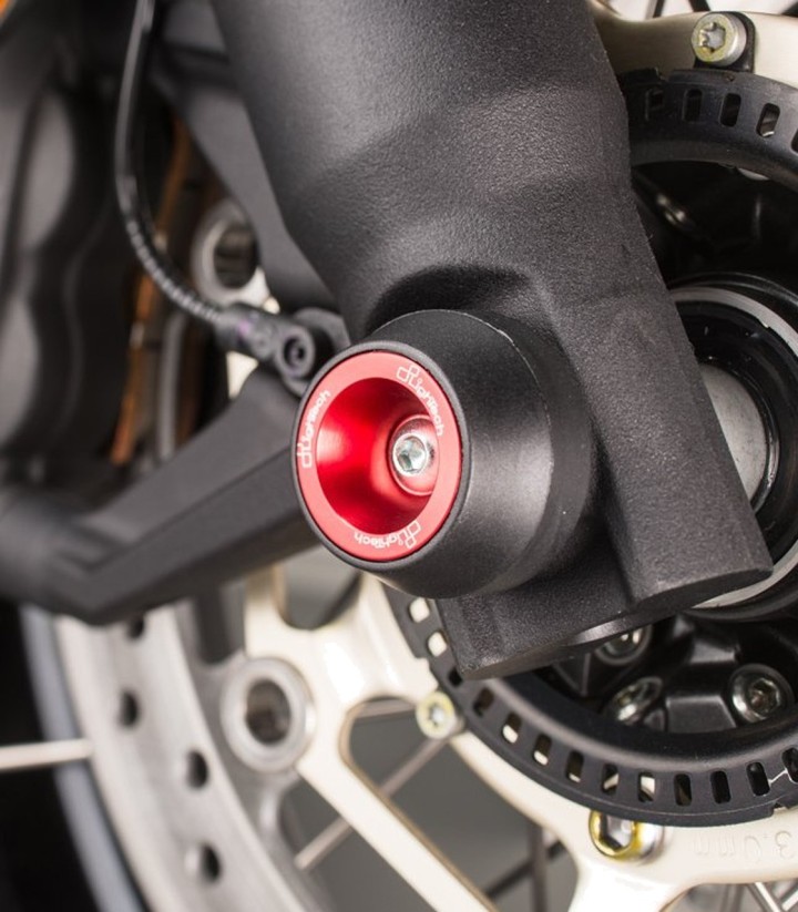 Protections d’axe de roue avant et arrière LighTech rouges pour Honda X ADV 750 (17-24)