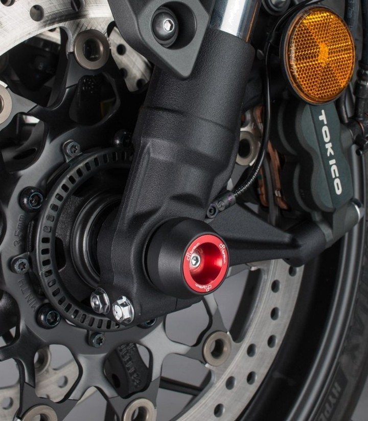Protectores de Eje LighTech Delanteros en Rojo para Honda CB 1000 R (18-20)