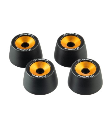 Protectores de Eje LighTech Delanteros y Traseros en Oro para Kawasaki ZX 6 R (19-21)