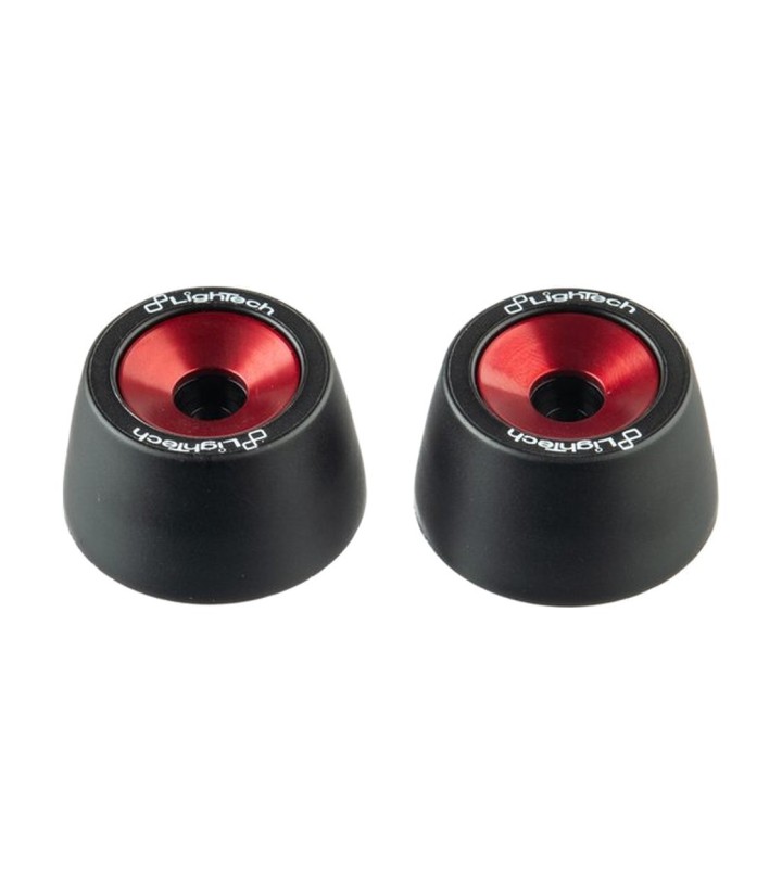 Protetores de eixo LighTech dianteiros em vermelho para Kawasaki Z 1000 SX (17-20), Z 800 (13-17)