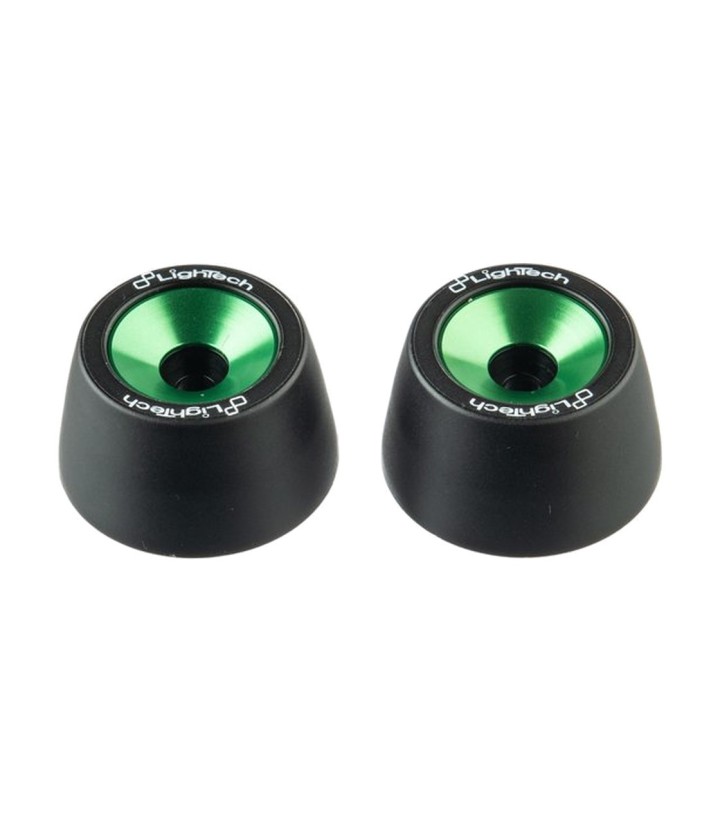 Protezioni perno ruota LighTech anteriori in verde per Kawasaki Z 1000 SX (17-20), Z 800 (13-17)