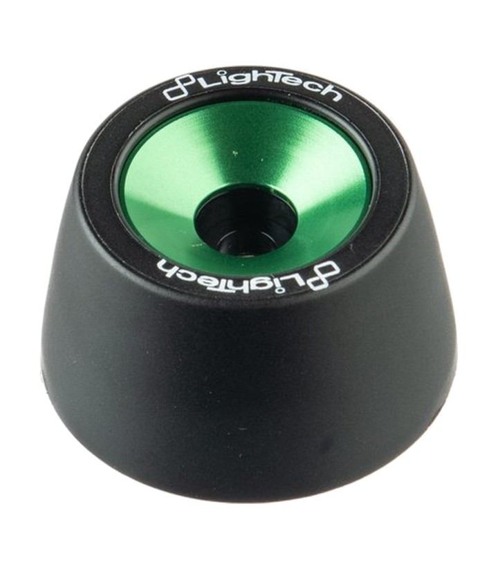 Protezioni perno ruota LighTech in verde per Kawasaki ZX 10 R (16-25)
