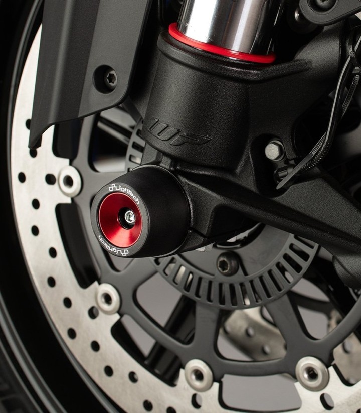LighTech Achsprotektoren in Silber für KTM Super Duke 1290 R (17-24) / 1390 R (24)