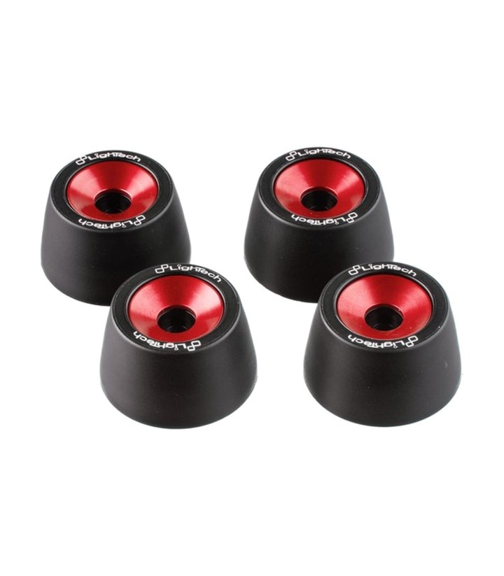 LighTech Achsprotektoren für Vorder- und Hinterachse in Rot für Suzuki GSX-R 1000 (07-11)