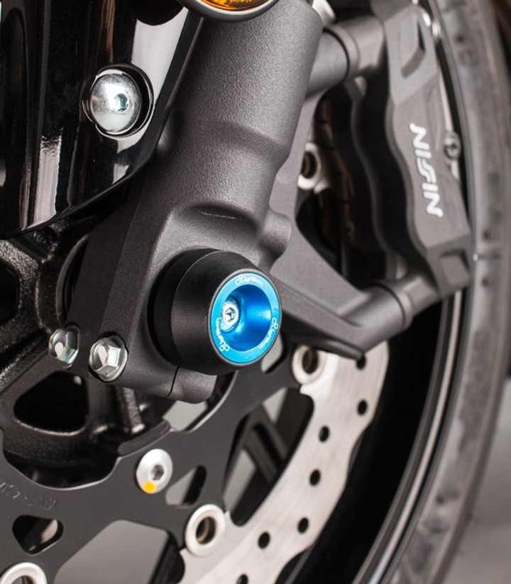 LighTech-asbeschermers in kobaltblauw voor Suzuki GSXS 750 (17-21)